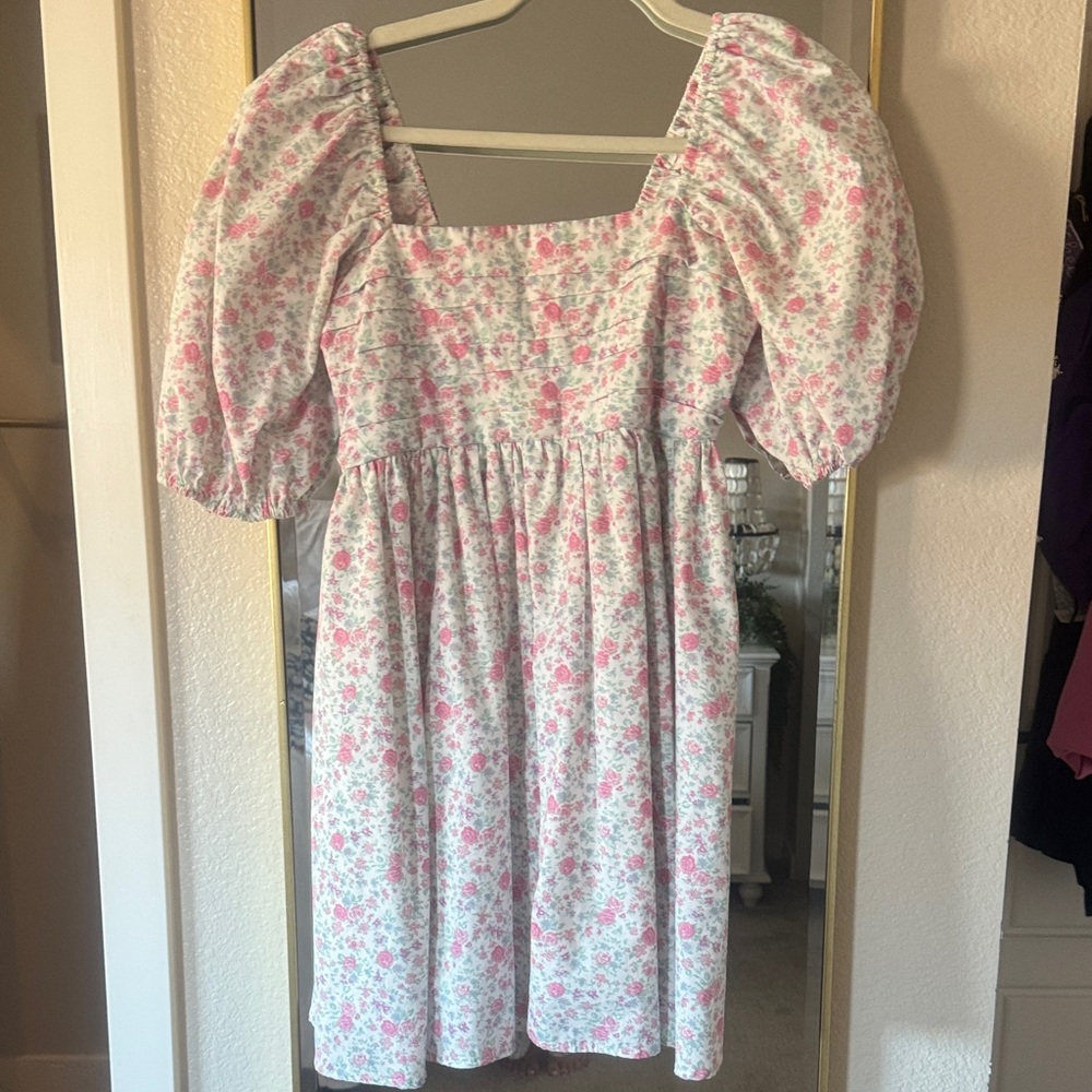 Floral Puff Sleeve Dress